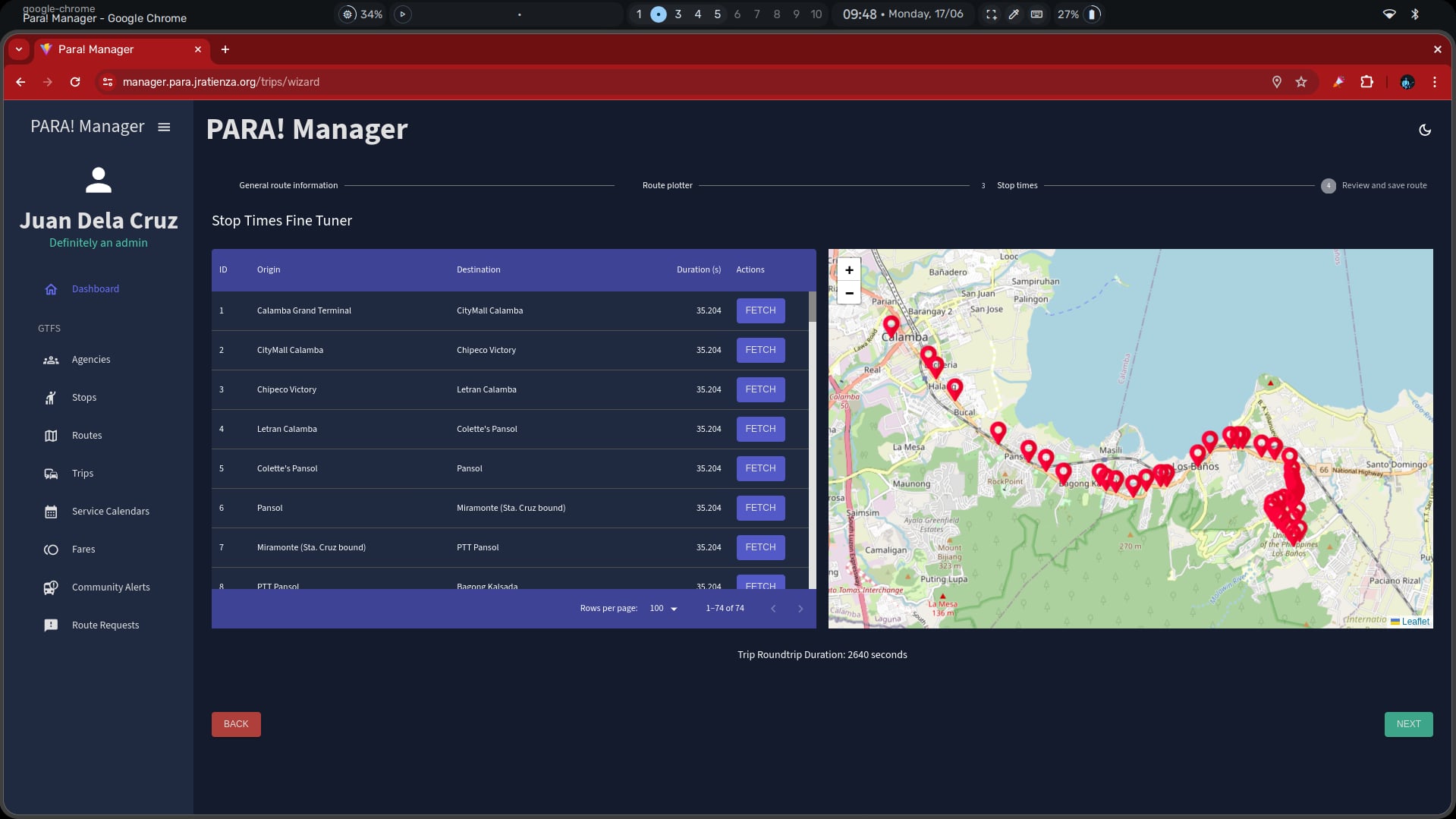 Trip Wizard - PARA! Manager